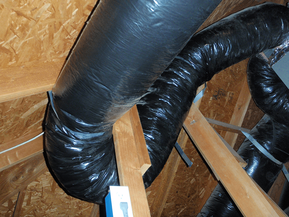 Extra duct? No problem it can be run around, over, behind. Effects air flow and unit efficiency. Results in poor performance, higher utility bills & shortened life of unit.