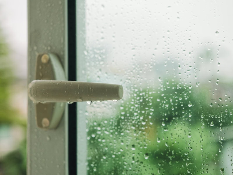 Why You Need Whole-House Humidity Control. Raindrops on a window.